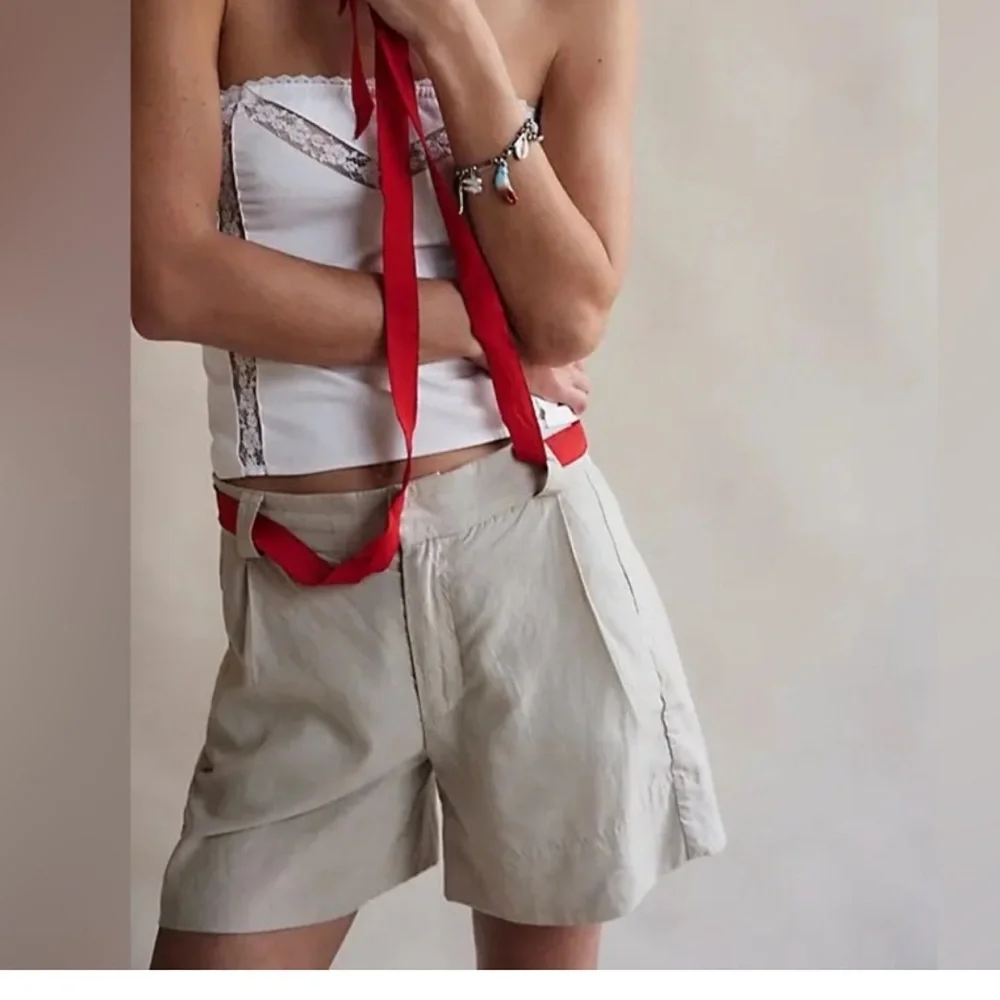 NEW Free People "Perfect Prep" Trouser Shorts size 6 NWOT - Picture 2 of 10